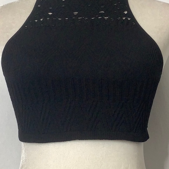 Free People So Bright Seamless Longline Halter Bralette Size M - Picture 5 of 16